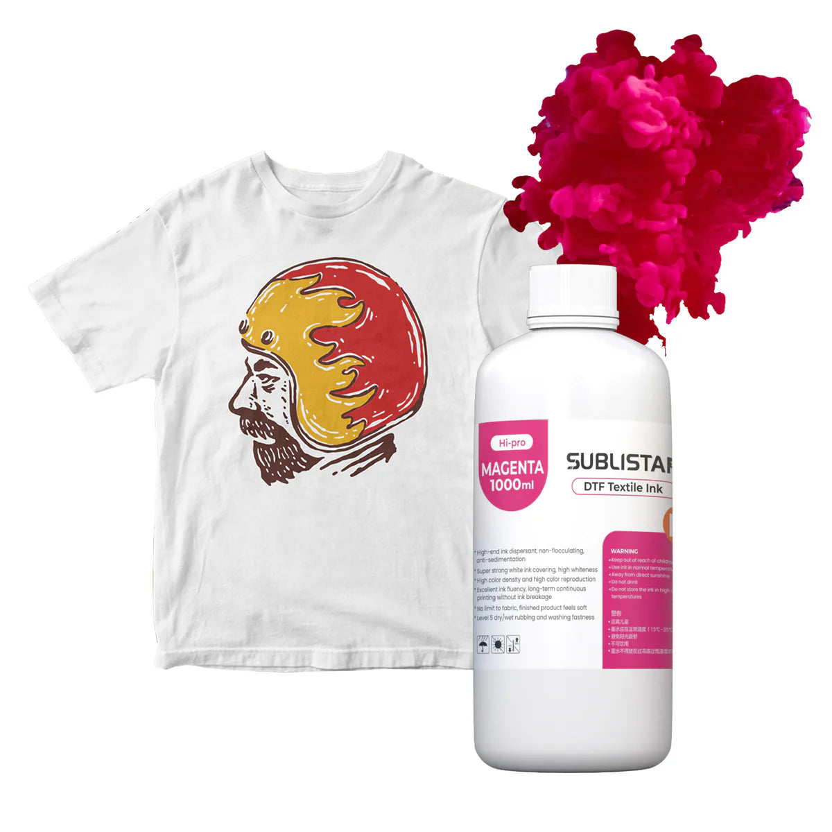 DTF Pro CMYK-bläck 1 liter 