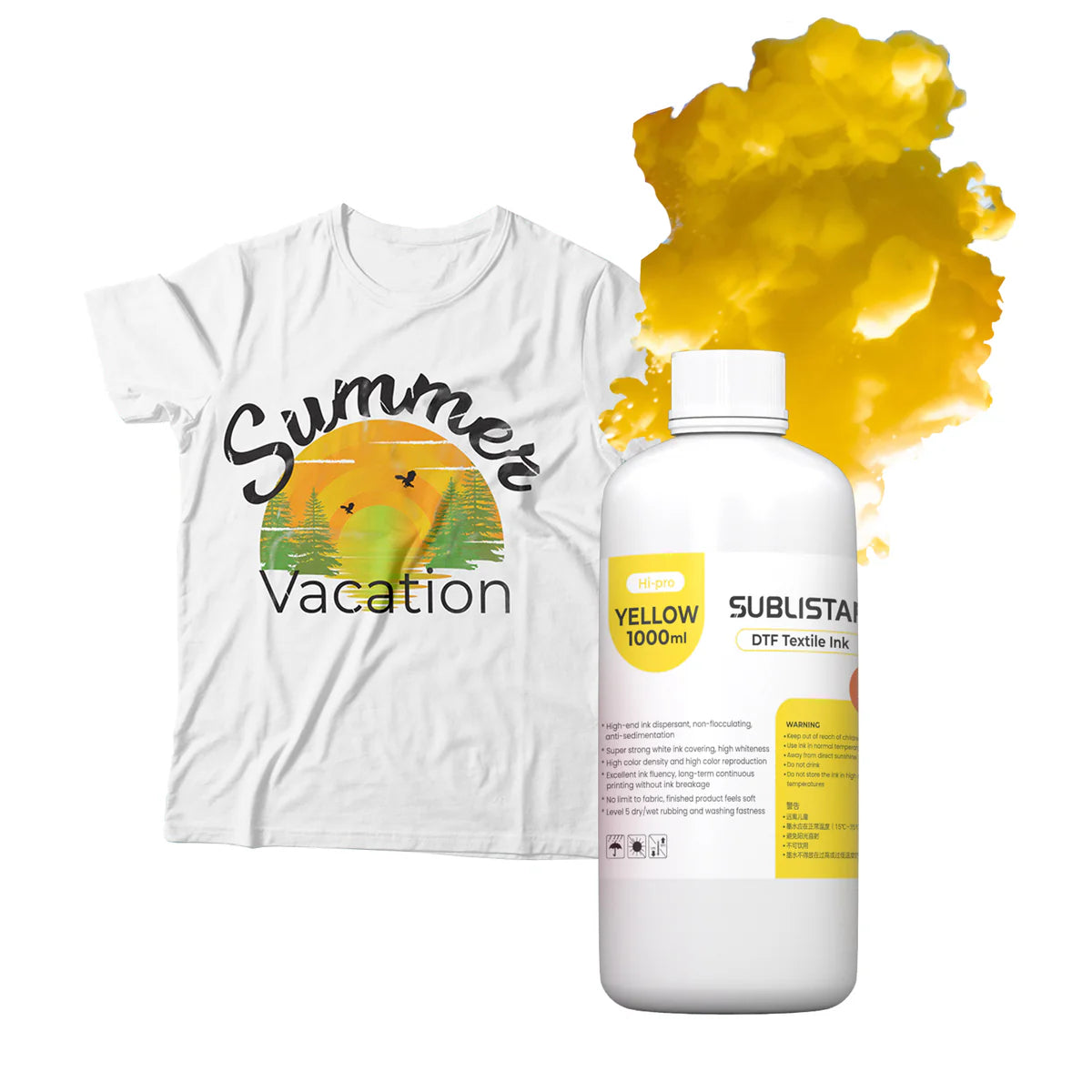 DTF Pro CMYK-bläck 1 liter 